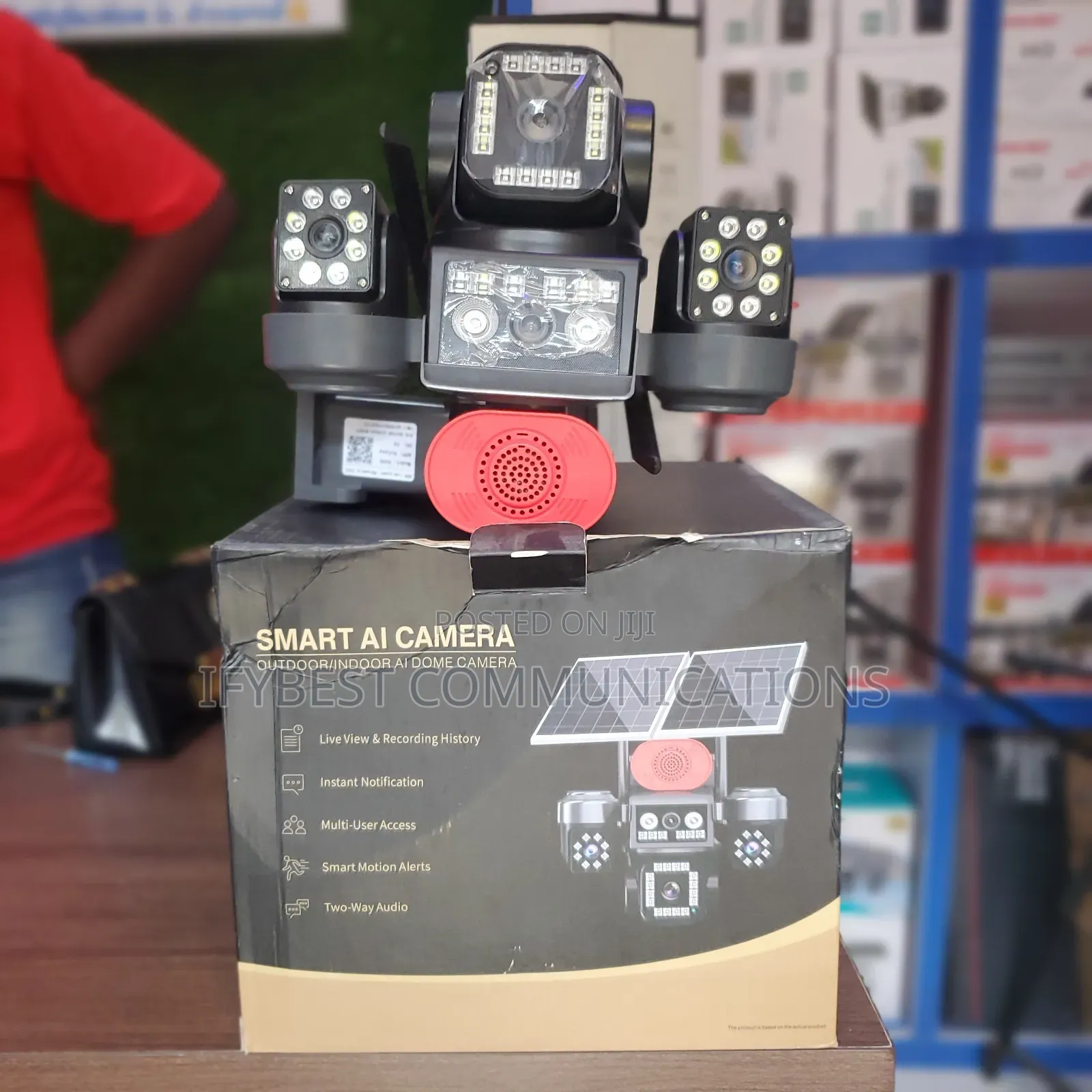 CCTV Solar Camera Four Lens Smart Ai Camera