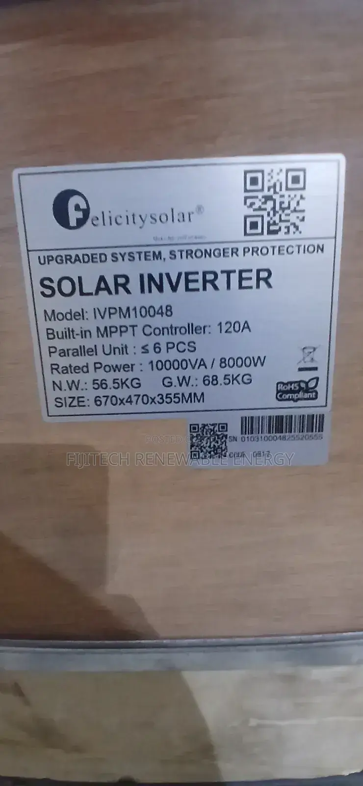 10kva 48v Ivem Felicity Hybrid Inverter