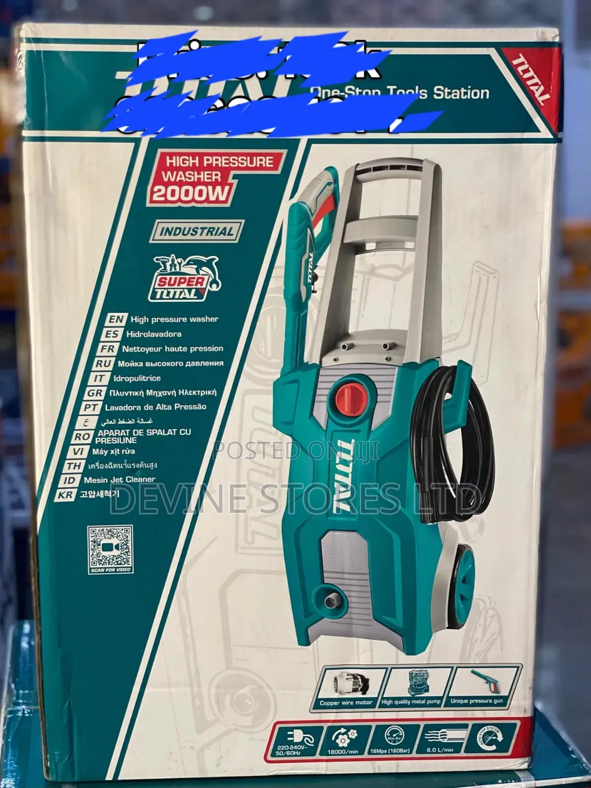 2000w Total Electric Pressure Washer Machine