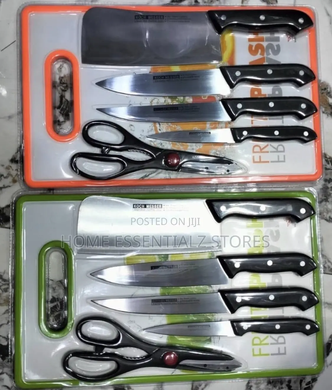 Complete Kitchen Knife Set With Butcher Knife