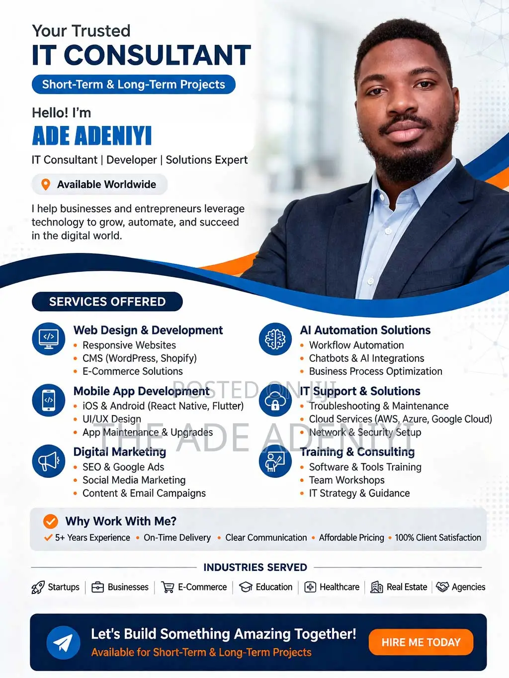 Consult Me for All It Services Related to Web Design, Branding Etc