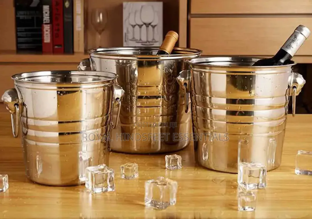 Stainless Steel Gold Wine Bucket