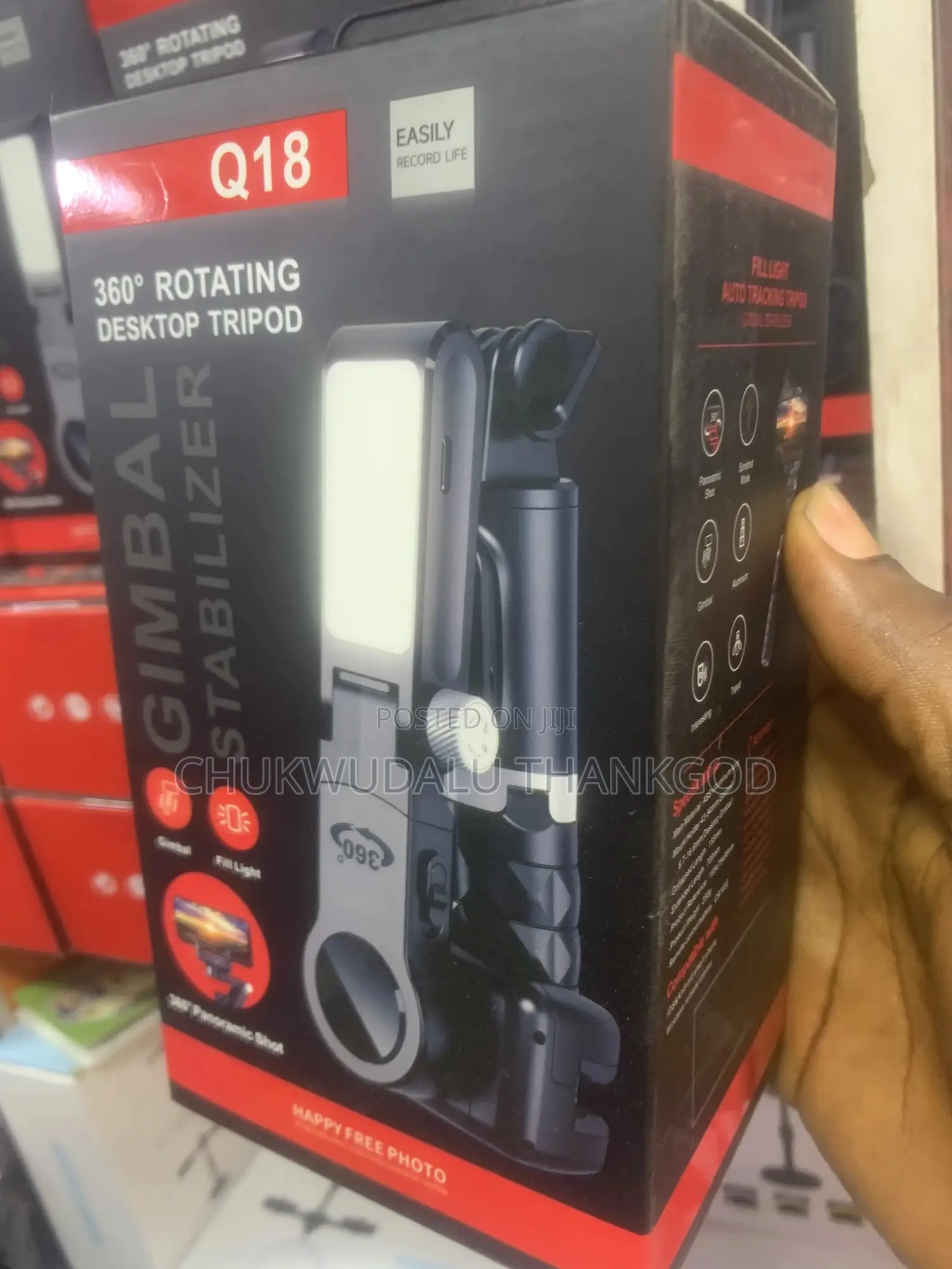 Q18 360° Rotating Desktop Tripod