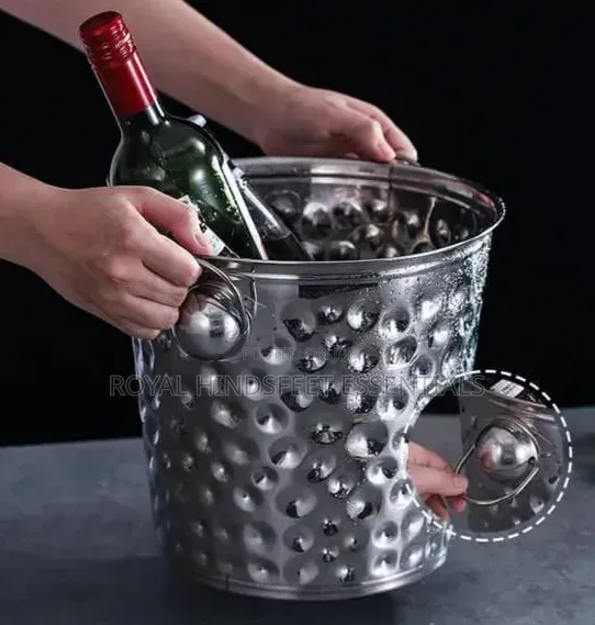 Stainless Steel Hammered Champagne Bucket
