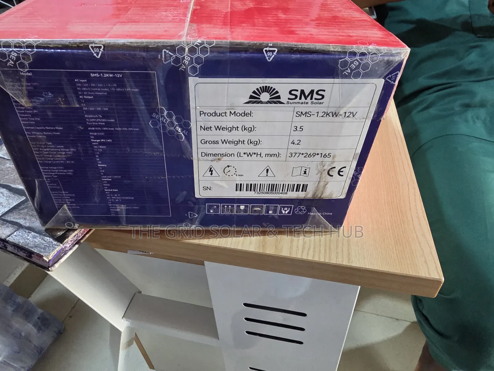 Brand New SMS 1.2kva 12v Hybrid Inverter (Built-in 50a Mppt)