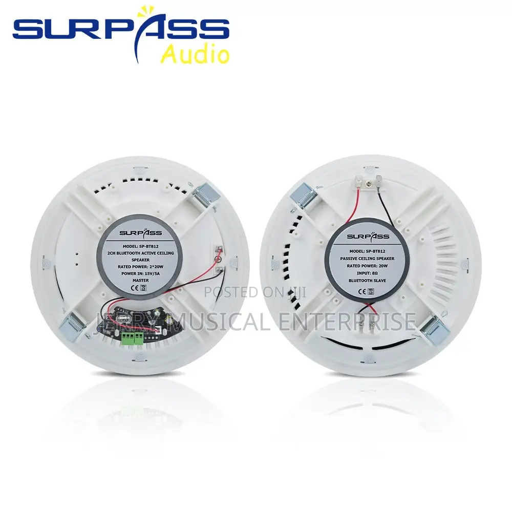2n1 Bluetooth Ceiling Speakers With Adapter