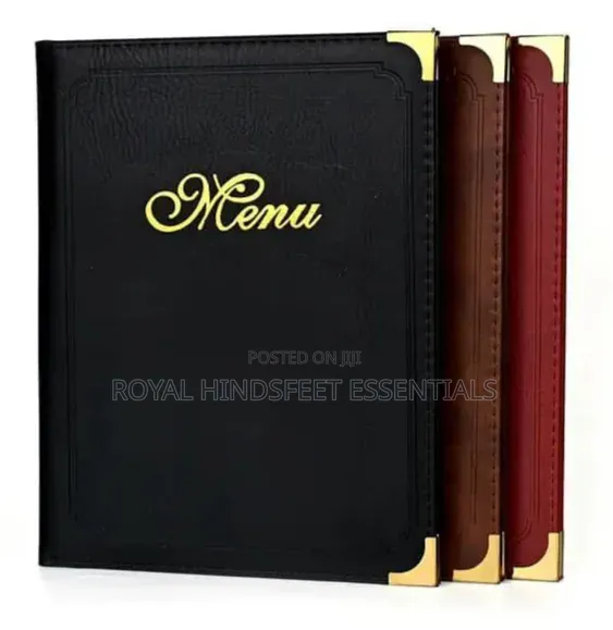 Leather Menu Cover Folders