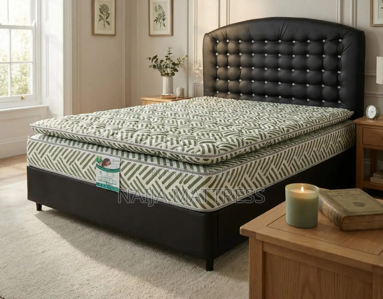 Healthlux 4.5 by 10 Mattress With Additional Mattress Topper Pad