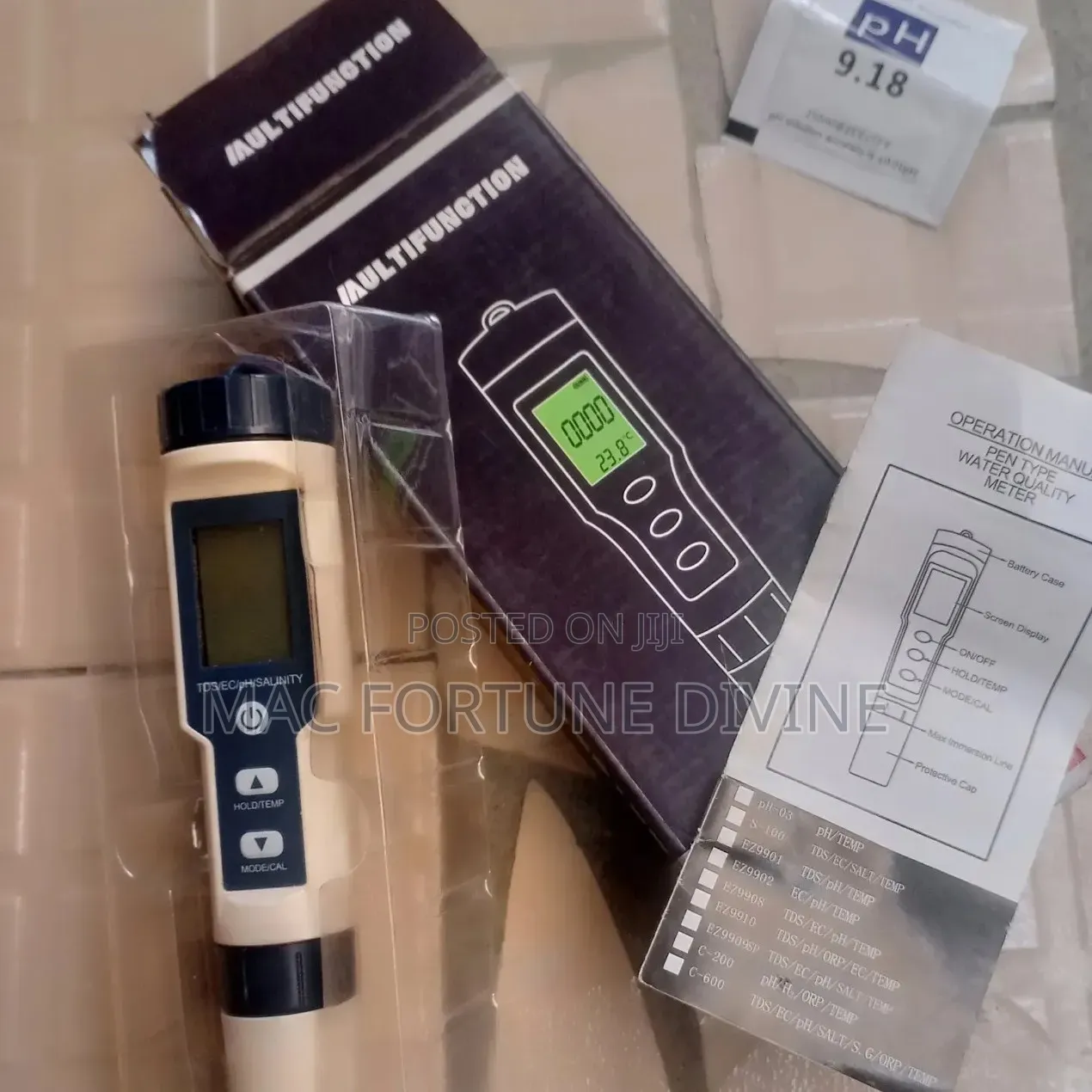 5-in-1 Digital Water Quality Tester Pen