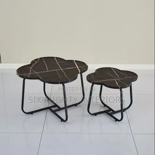 2 in 1 Wooden Black Center Table