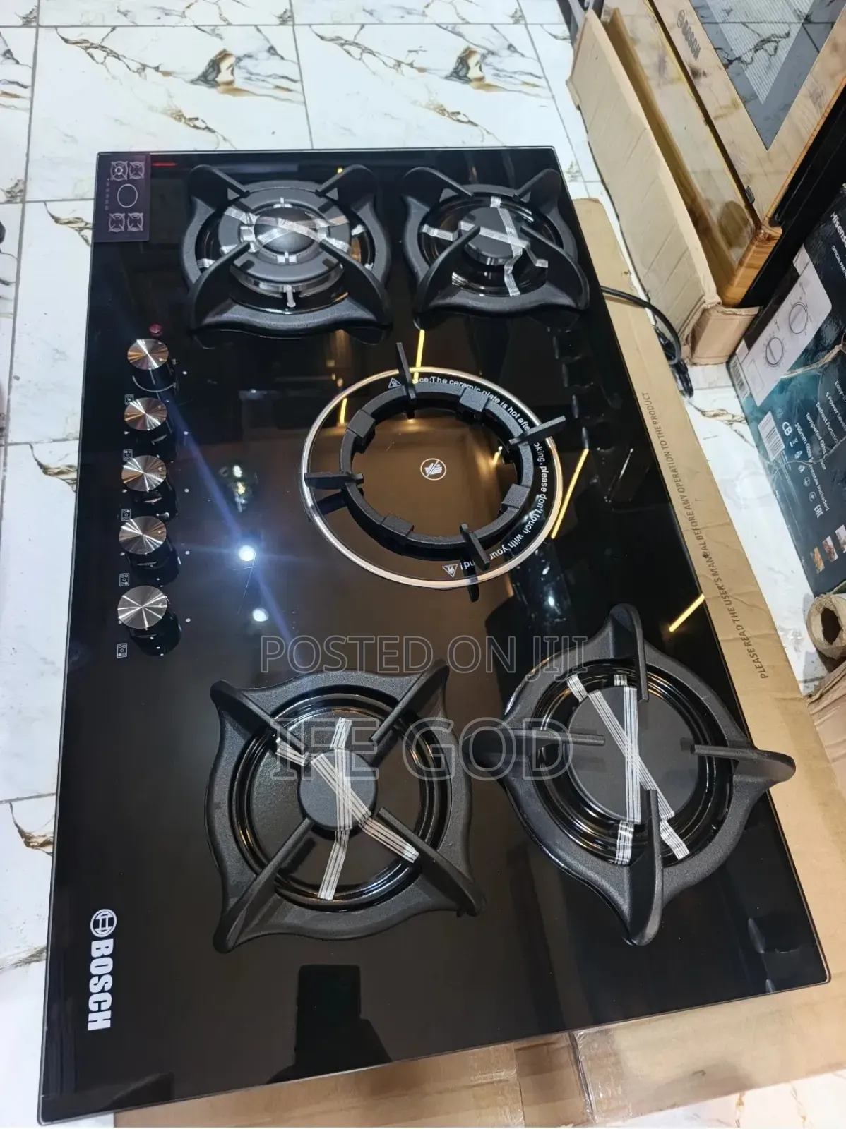 Original Bosch 90cm Built-in 4 Gas 1 Electric Cookerr Burners Copper