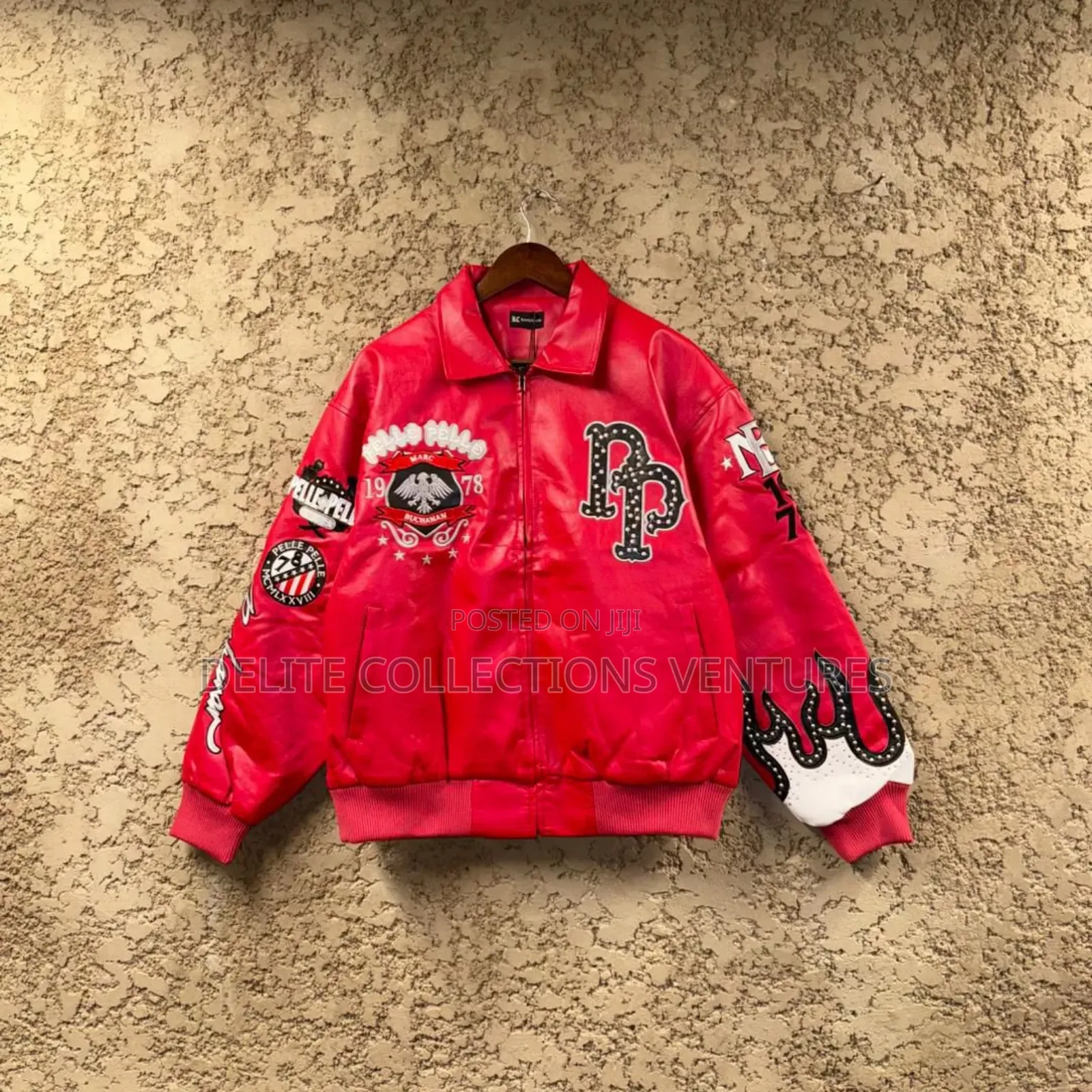 *Limited Edition Black Leather X Brabub Jeff Hamilton Jacket*