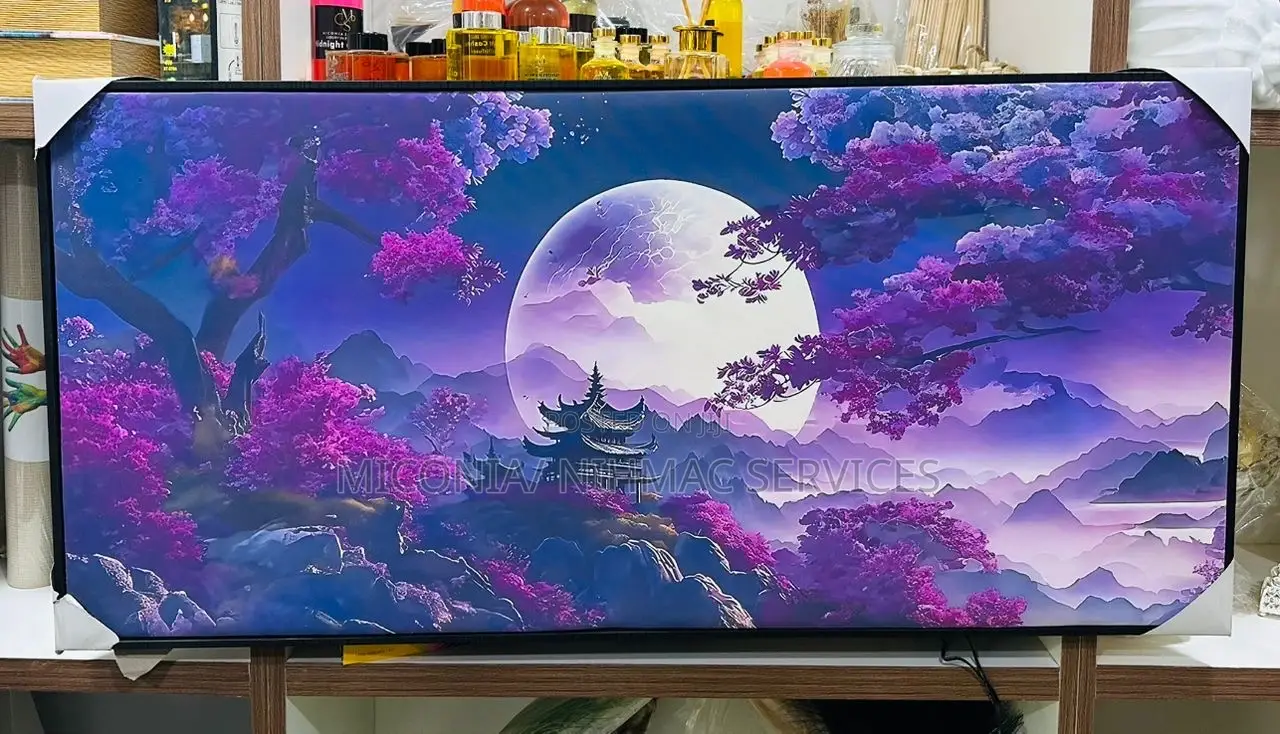 Luxury Led Wall Art Frame – Moonlight Landscape