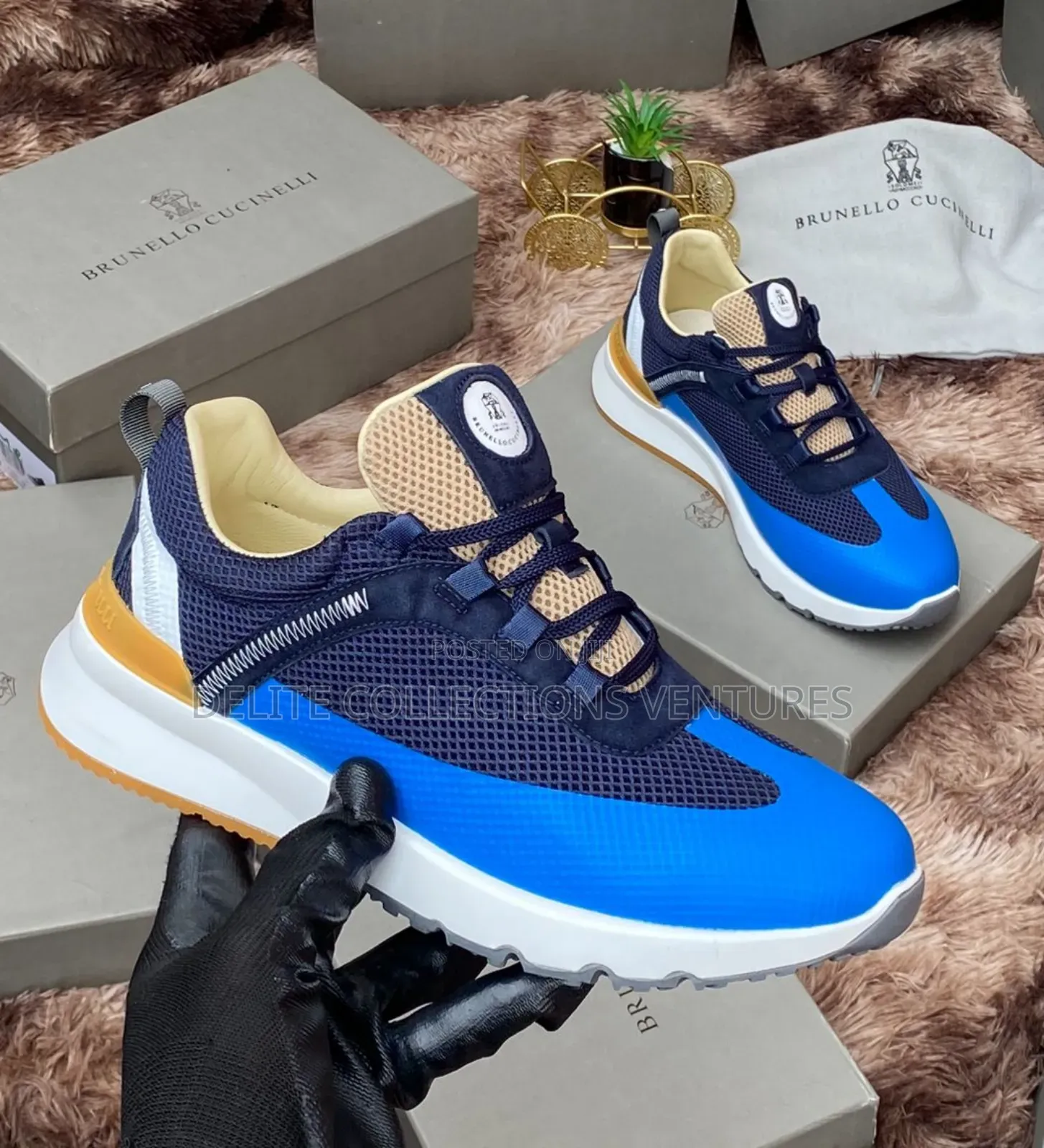 *New "Brunello Cucinelli" Luxury Designer High Quality Sneakers
