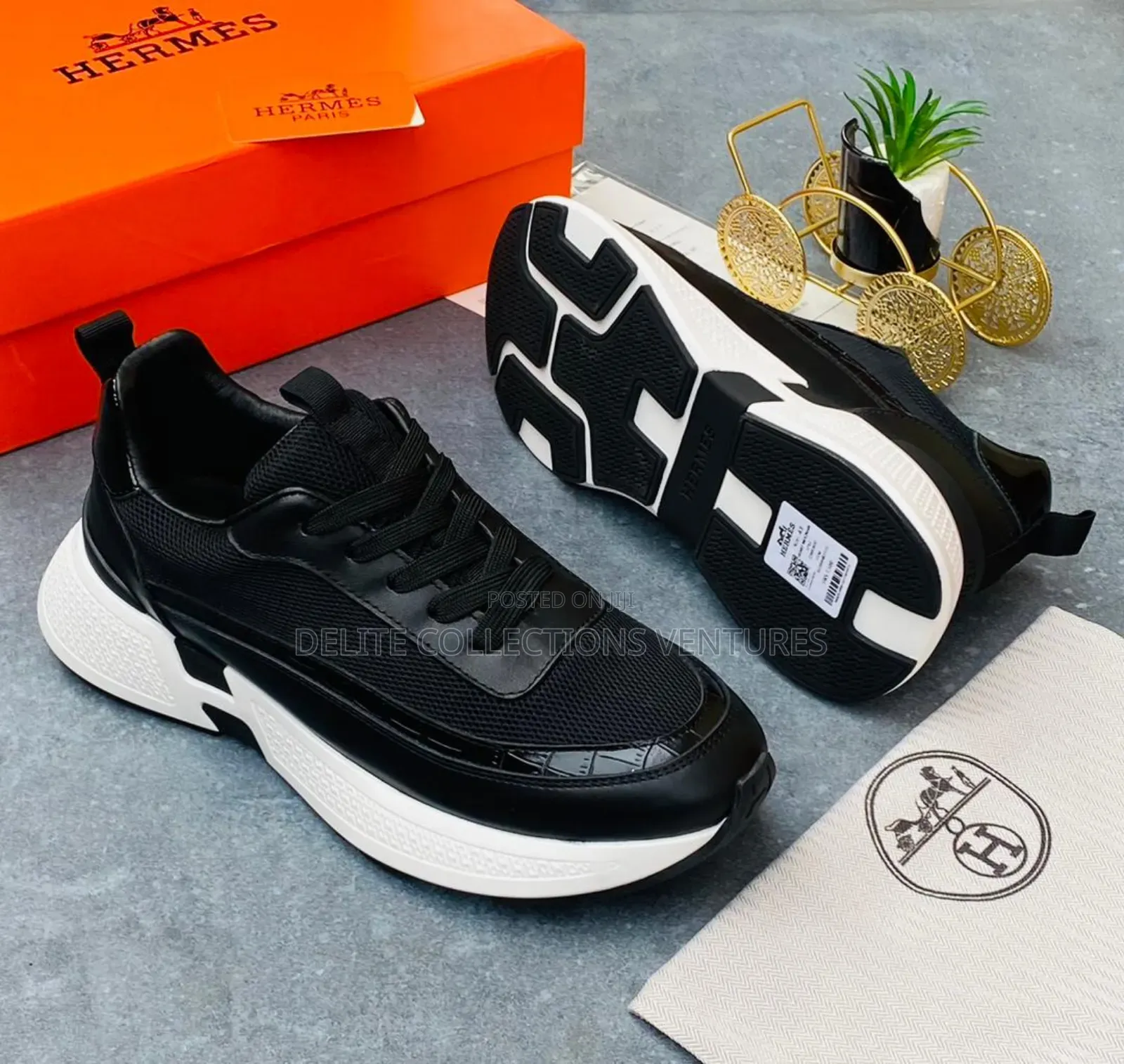 *New "Hermes Paris" Luxury Designer High Quality Sneakers