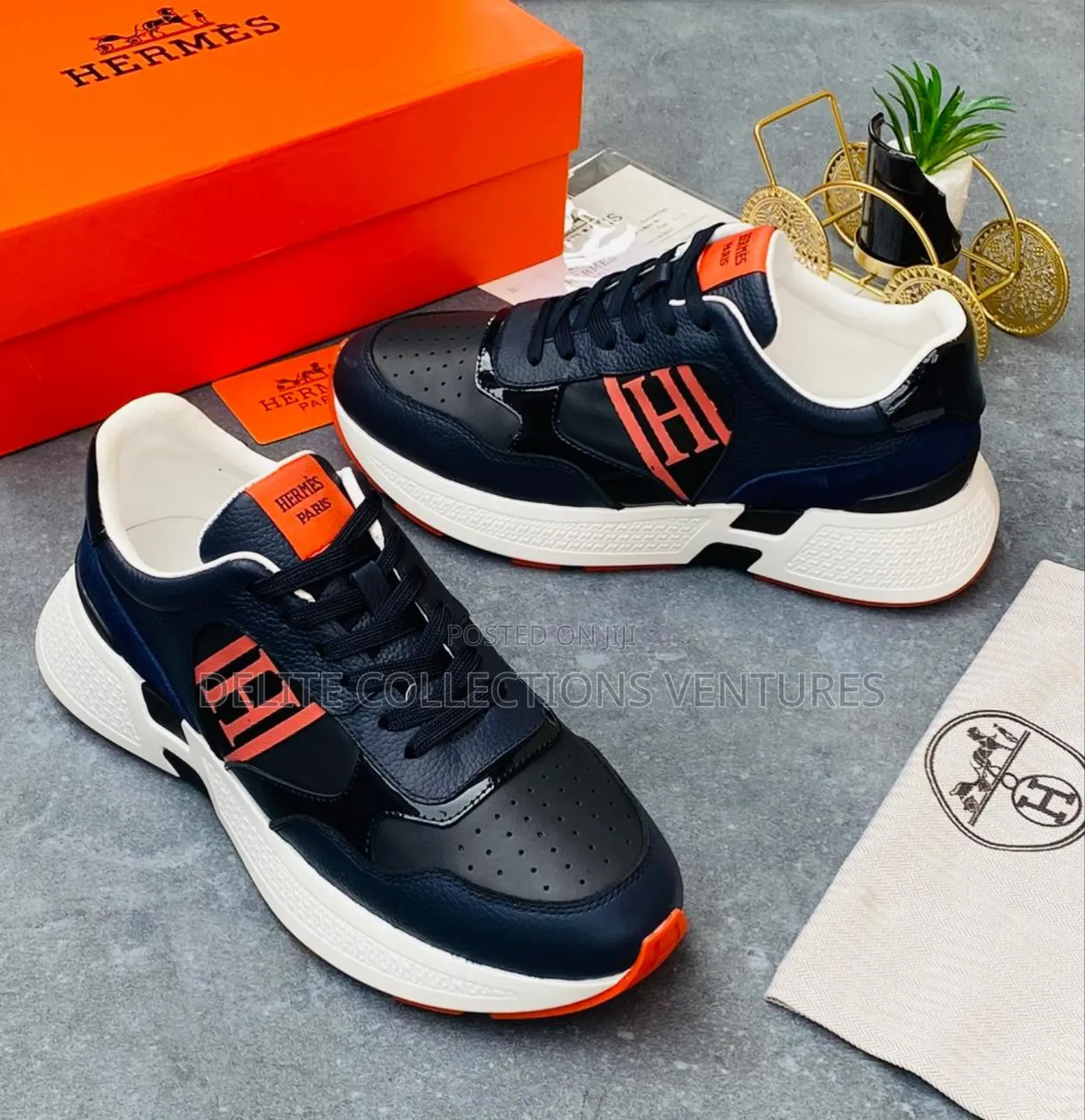 *New "Hermes Paris" Luxury Designer High Quality Sneakers