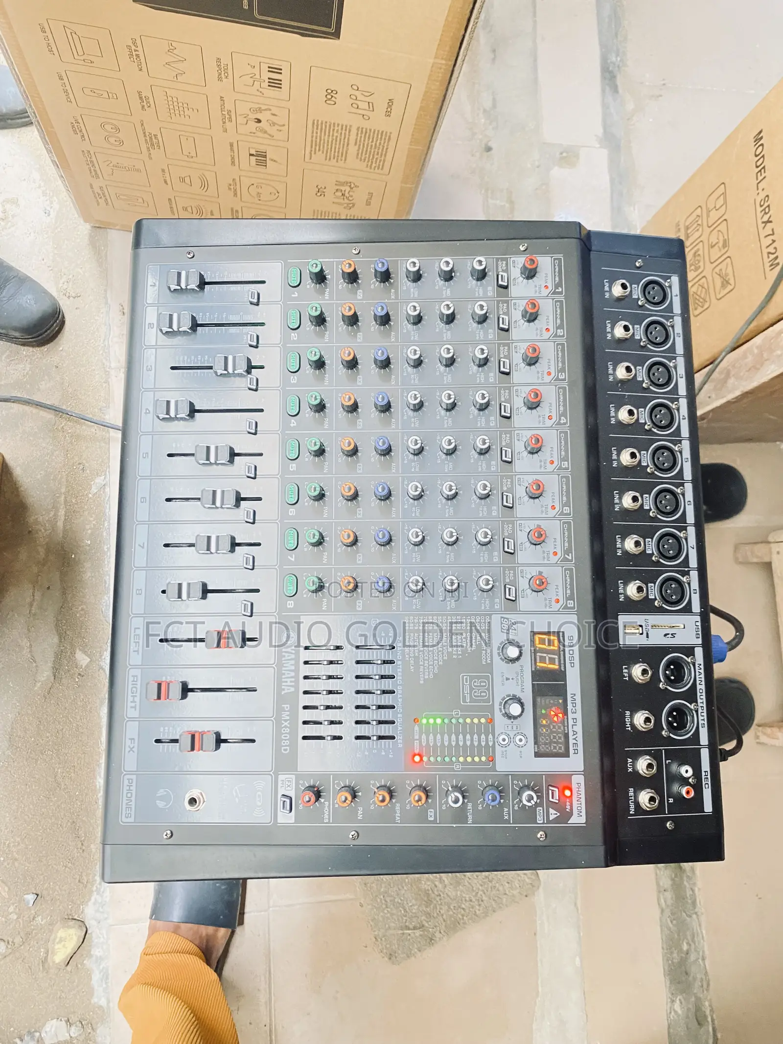 8 Channel Powered Mixer PMX 808d