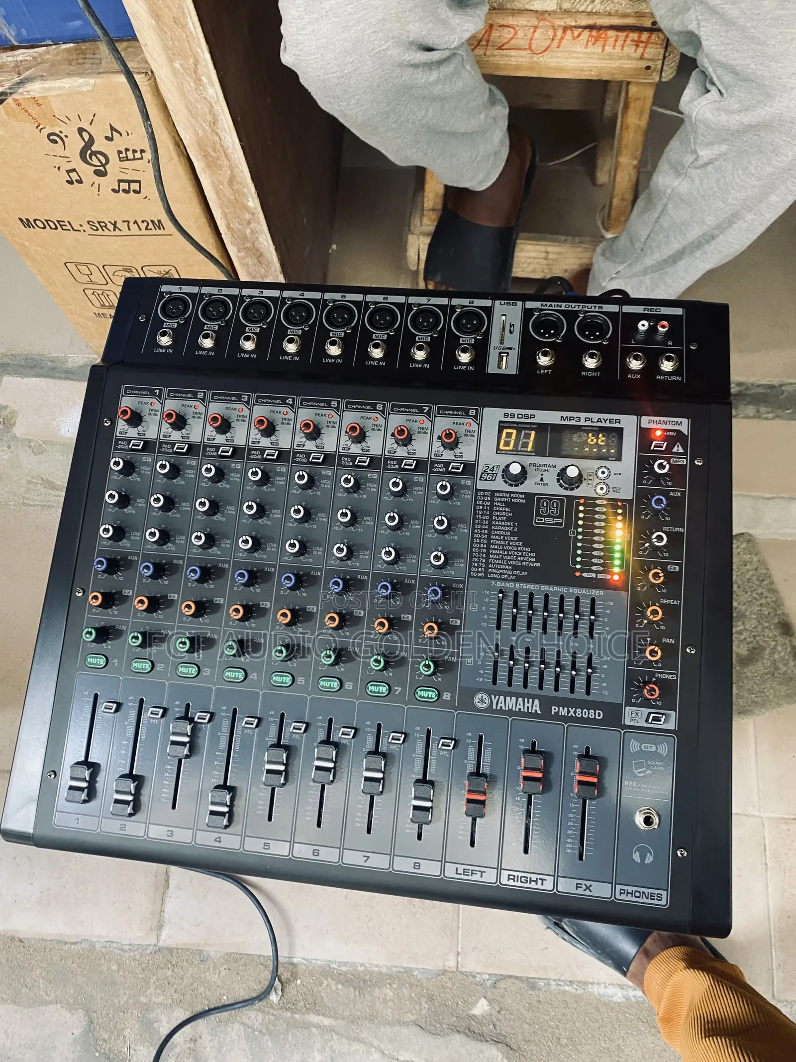 8 Channel Powered Mixer PMX 808d