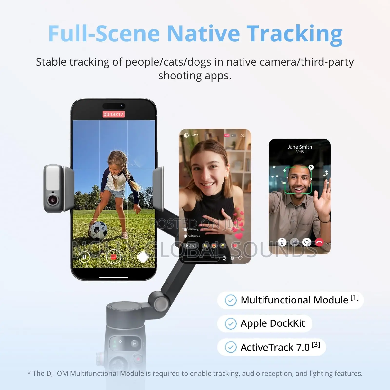 Dji Osmo Mobile 8, Gimbal Stabilizer For Phone, Ai Native Tracking
