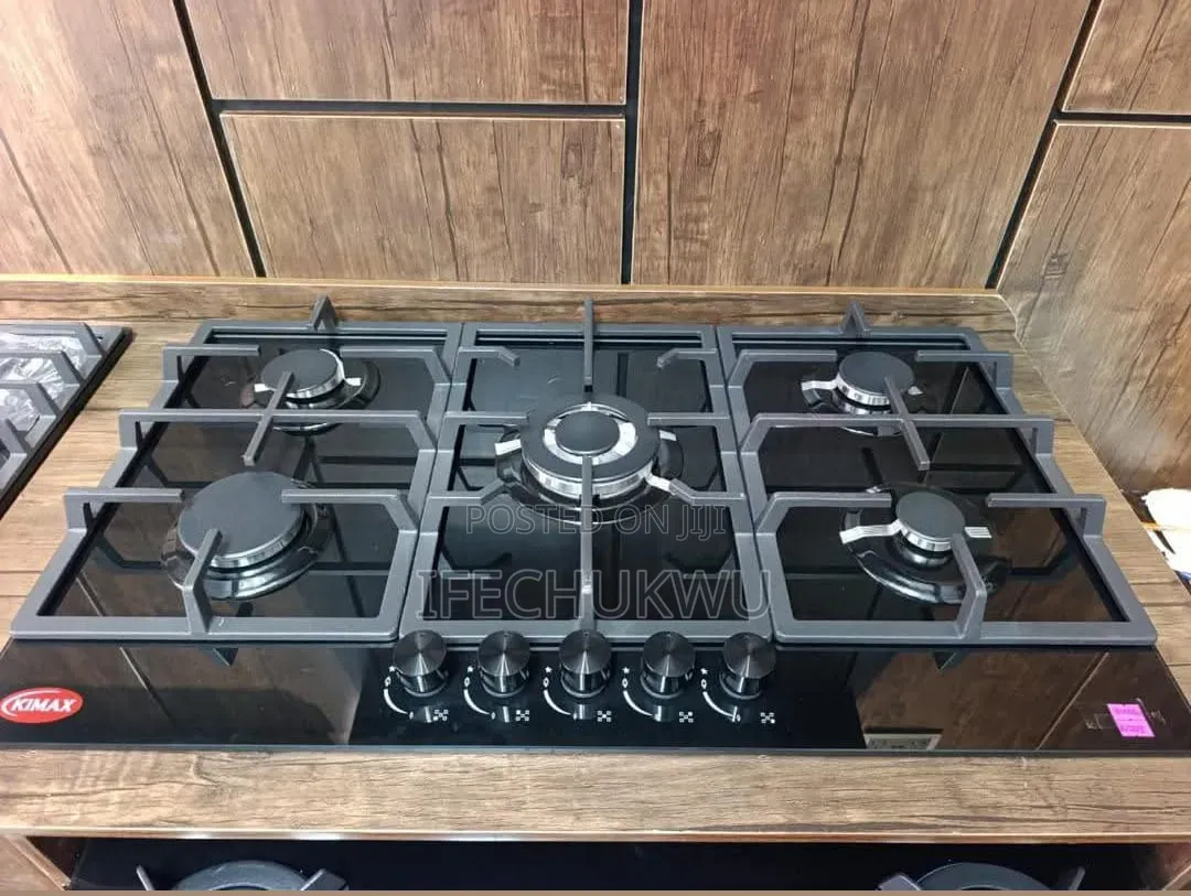 Original Kimax Built-in Premium Quality Luxury 5 Burners Gas Cooker