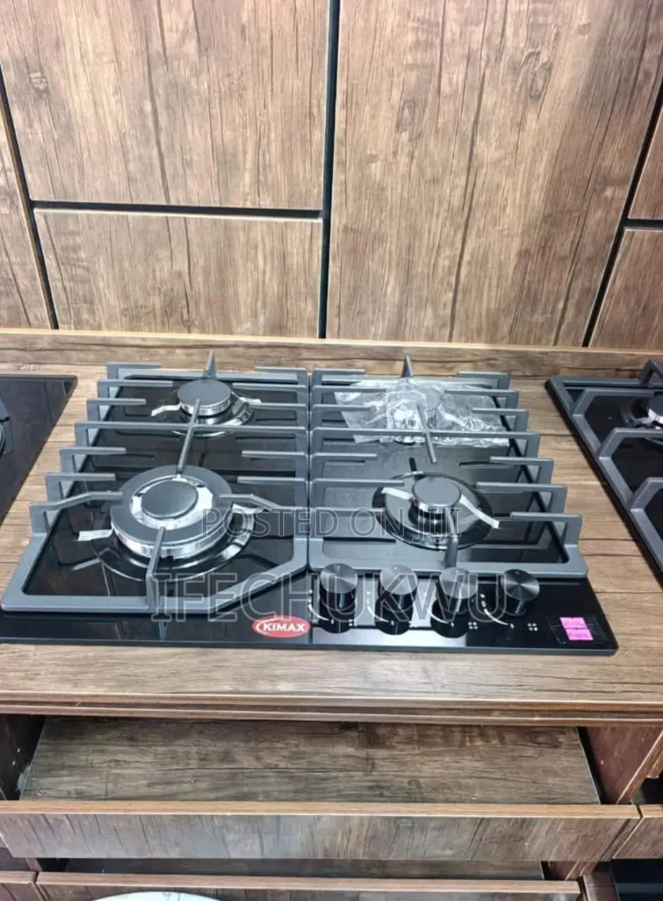 Original Kimax Inbuilt Cabinet 4 Burners Automatic Gas Cooker Hob