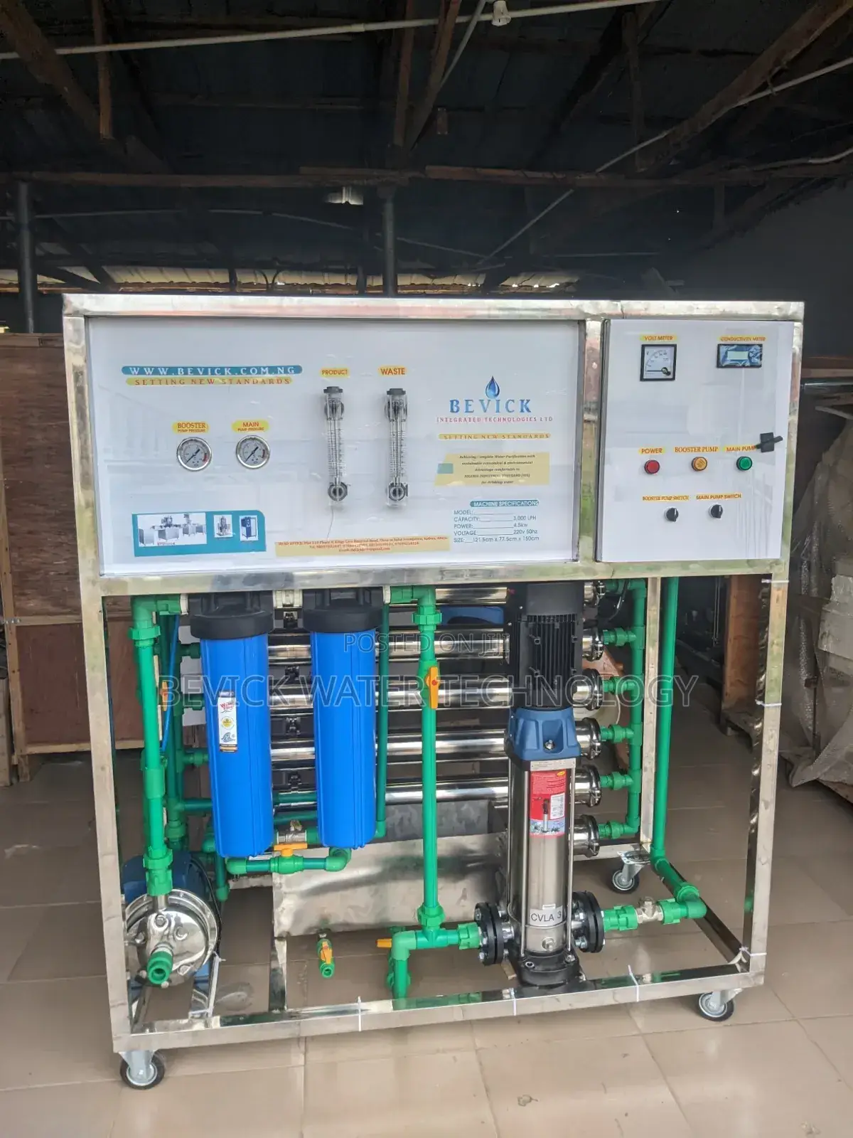 1–5 Ton Reverse Osmosis System for Pure Water Production