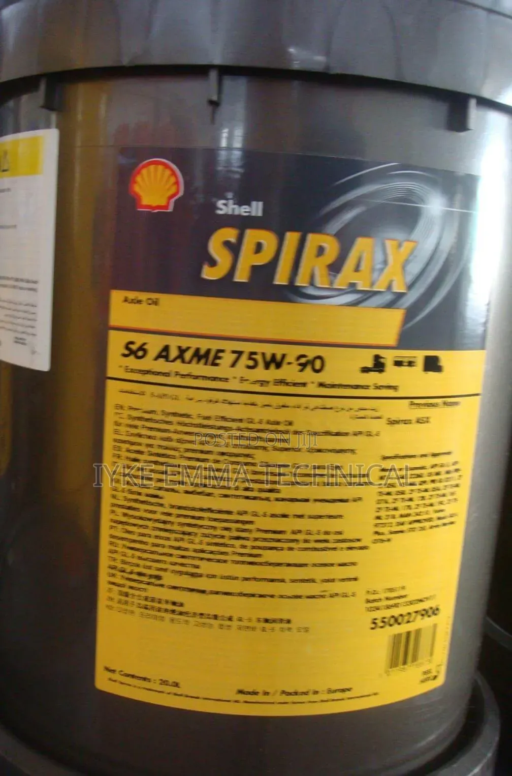 Shell Spirax S6 Axme 75w-90 [20ltr]