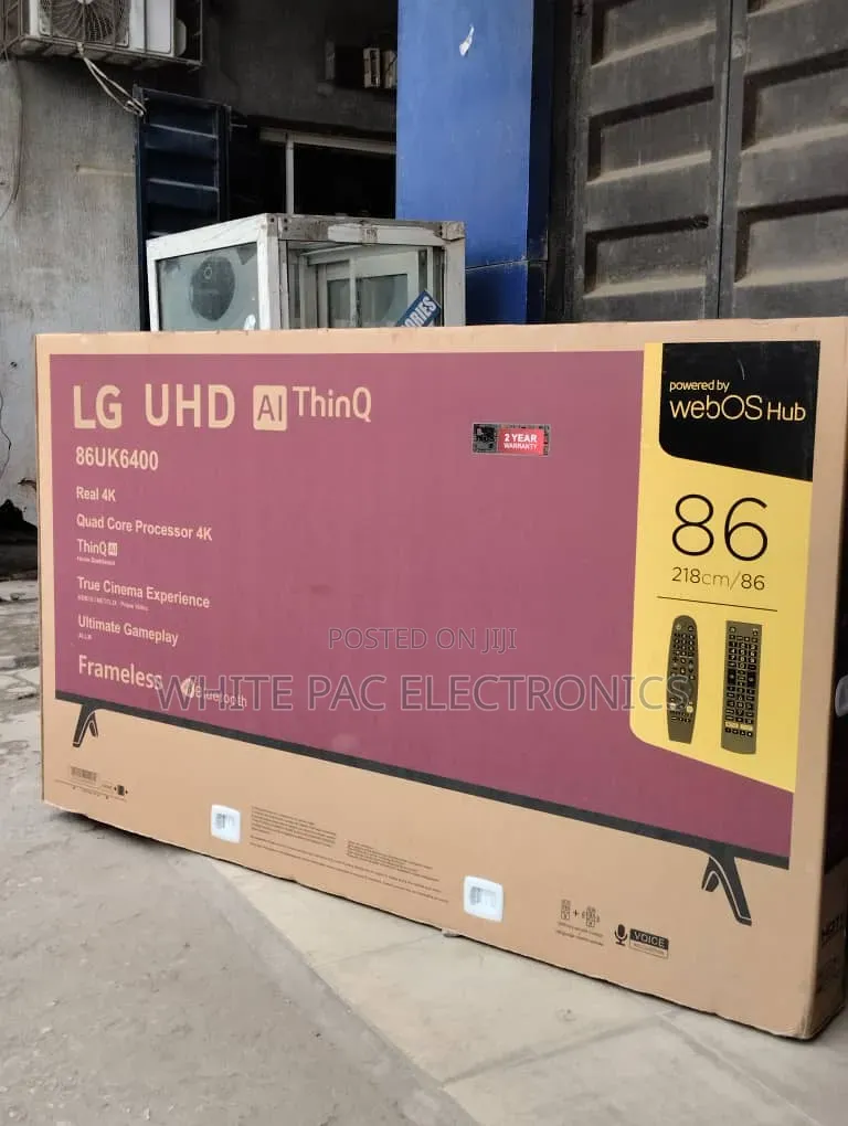 New 2026 >Lg 86"Inch's Ai Webos Smart Thinq Remote Voice Flat Tv >