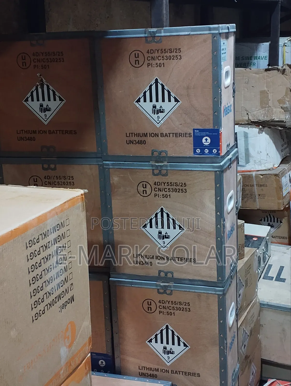 4kwh 12v Haisic Lithium Ion Solar Batteries  Available Now