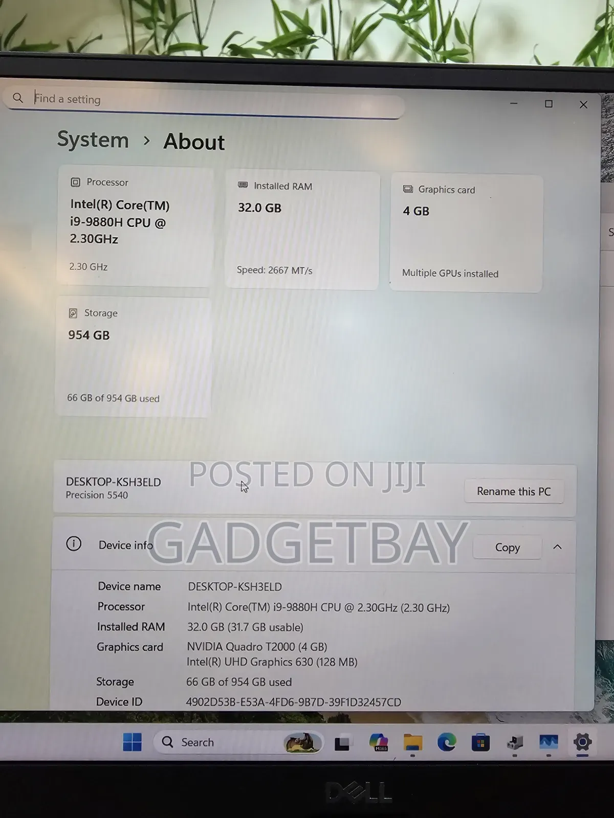 Laptop Dell Precision 15 5540 32GB Intel Core i9 SSD 1T