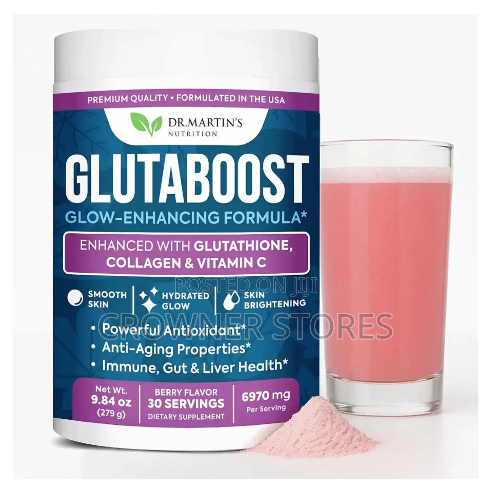 Dr Martins Nutrition 6970mg Glutathione Powder for Skin
