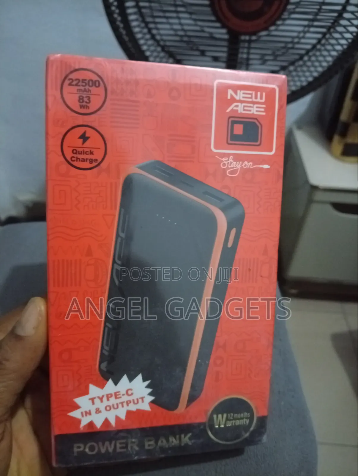 Newage Y107 Promax Is22,500mah,Is Afast Charging Wit Typecinput/Output