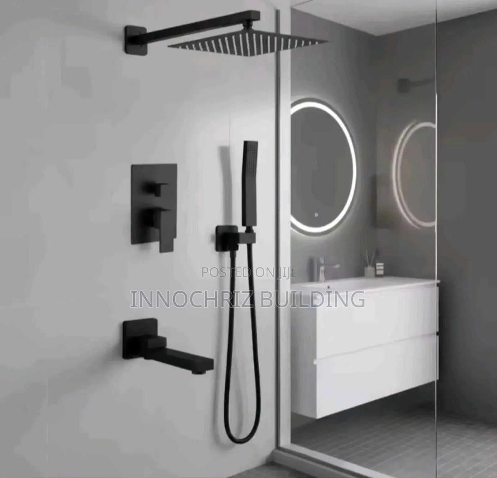 5-Ways Conduit Shower (Black)