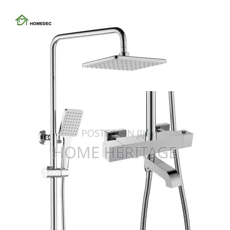 Temostatic Square Standing Shower