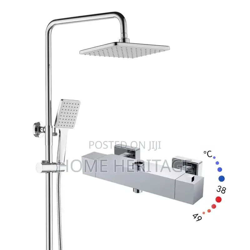 Temostatic Square Standing Shower