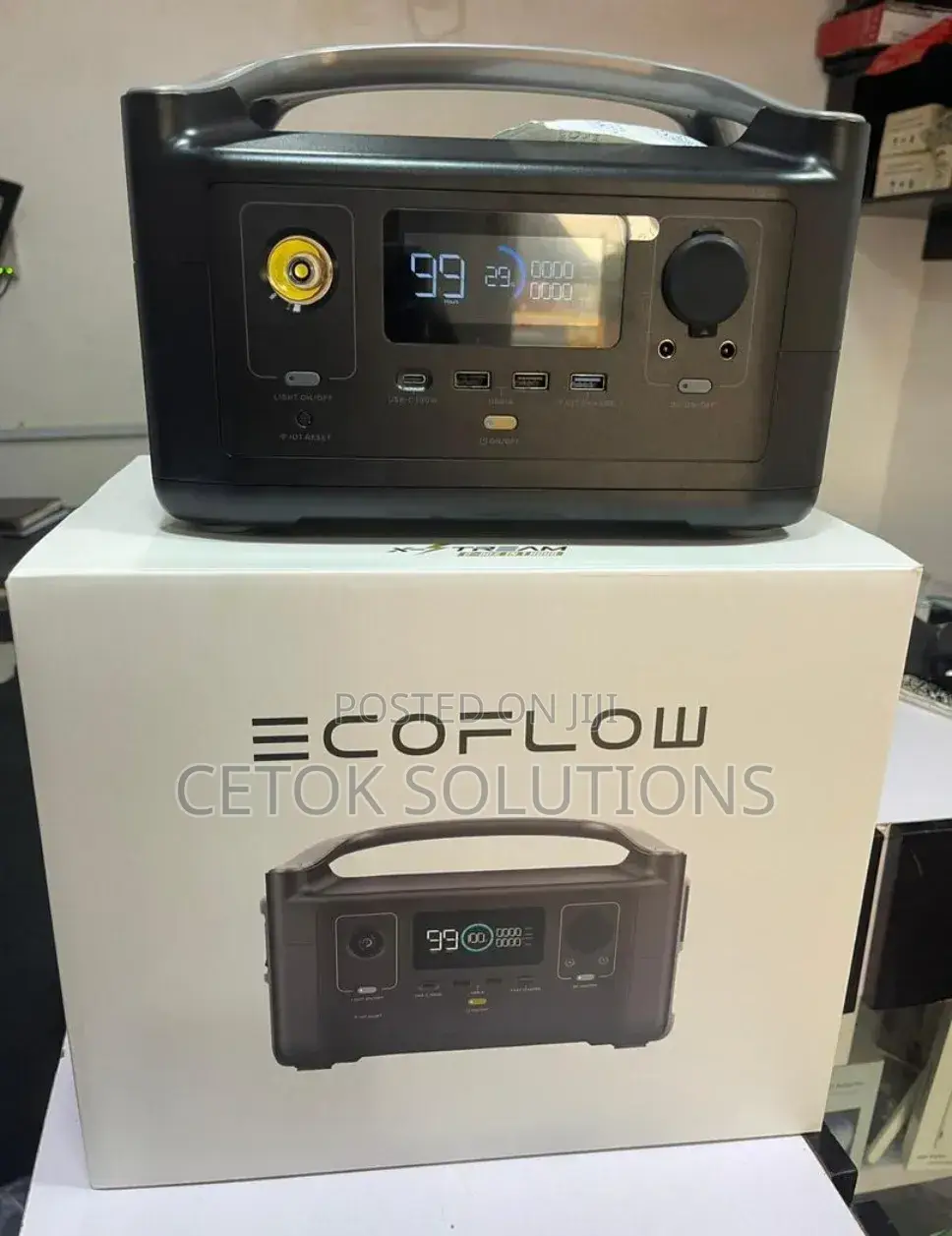 Ecoflow River 600 (600w/ Surge to 1,200w) Solar Power Station