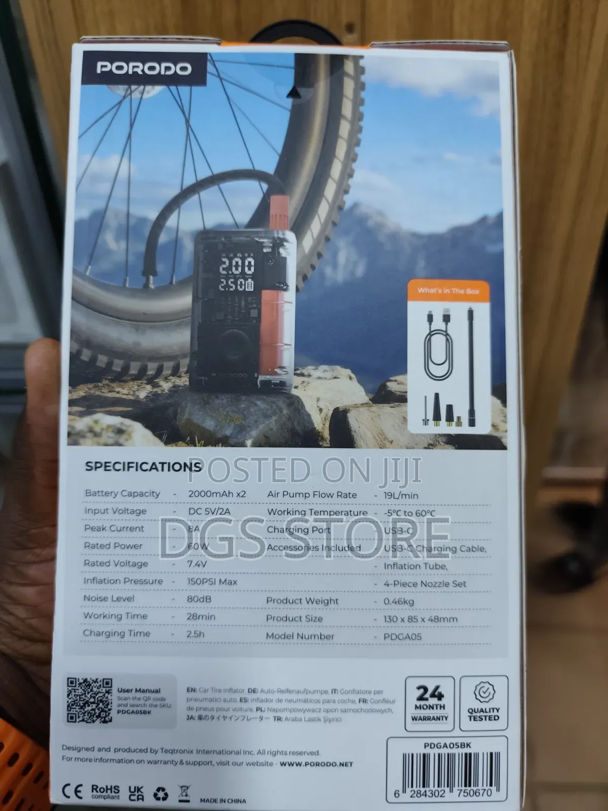 Porodo Vyrox Car Tire Inflator