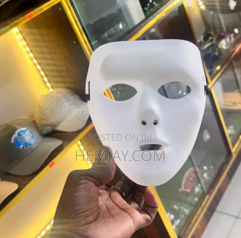 White Smile Party Face Mask. 'Click to See More Fascinating Images