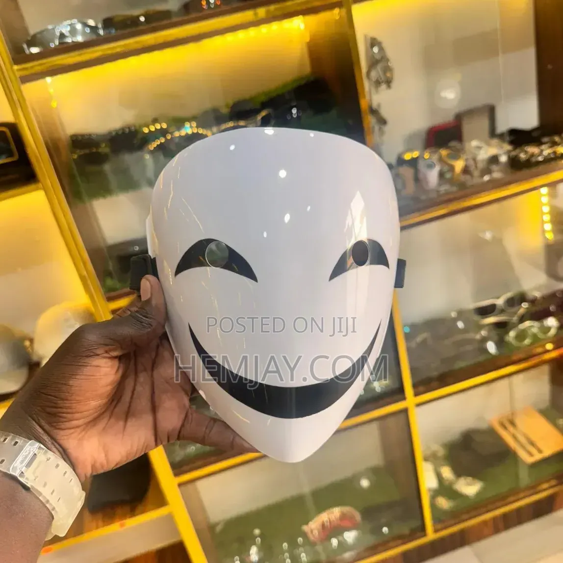 White Smile Party Face Mask. 'Click to See More Fascinating Images