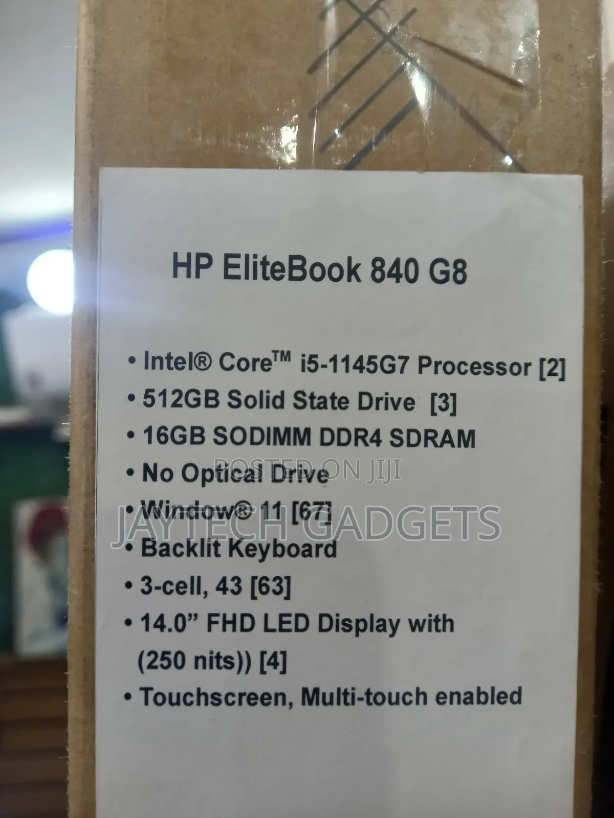 New Laptop HP EliteBook 840 G8 16GB Intel Core i5 SSD 512GB