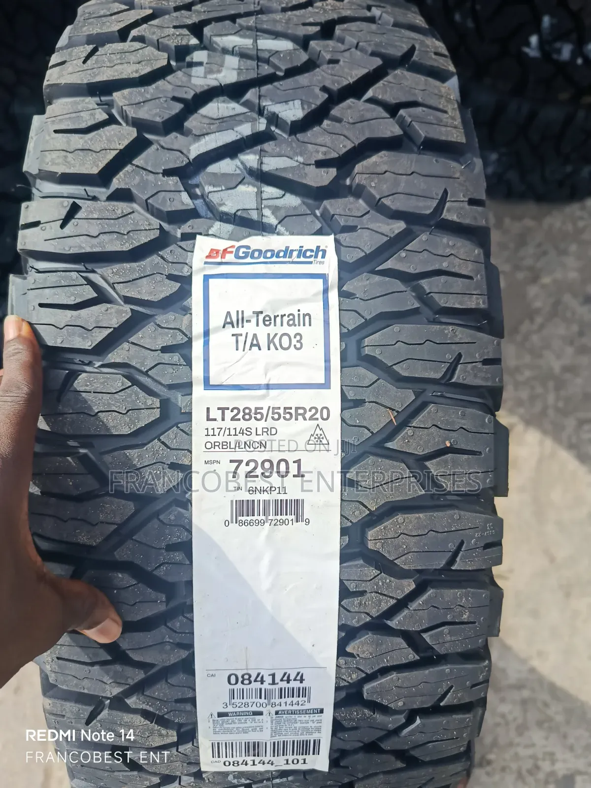 Lt285/55r20 Bfgoodrich