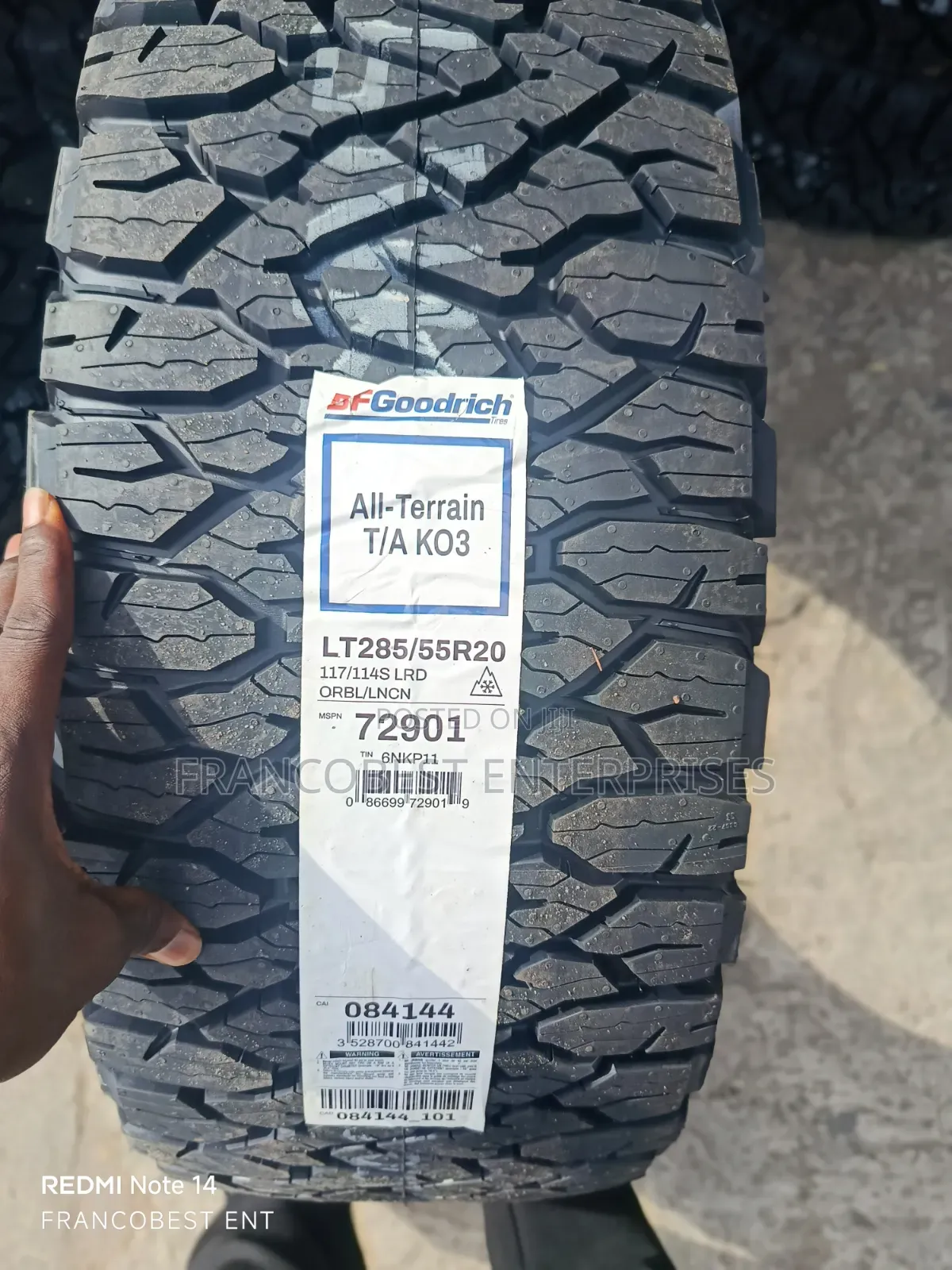 Lt285/55r20 Bfgoodrich