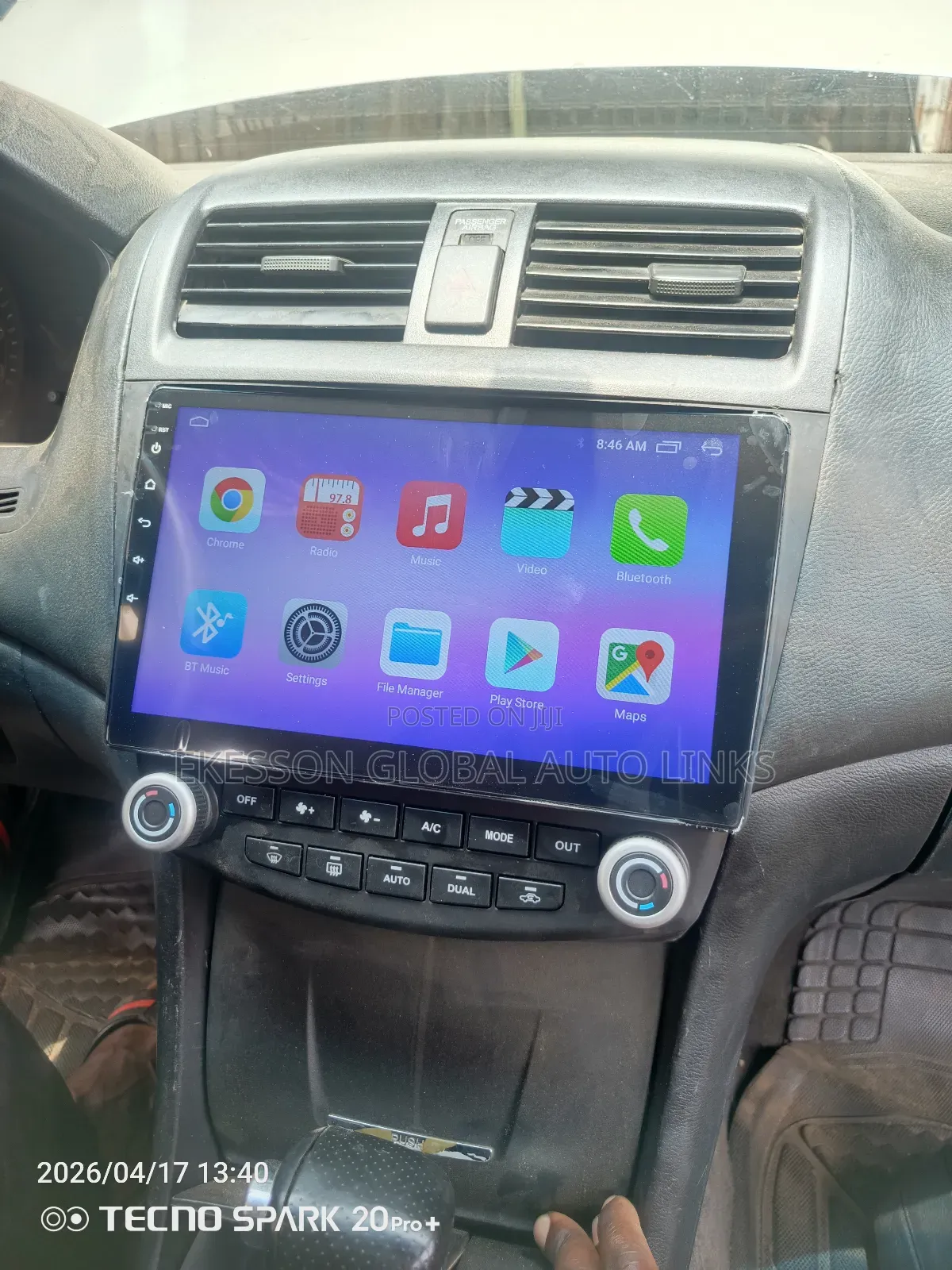 Android Screen for Honda Accord 2003-2007 Model With Rear Camera