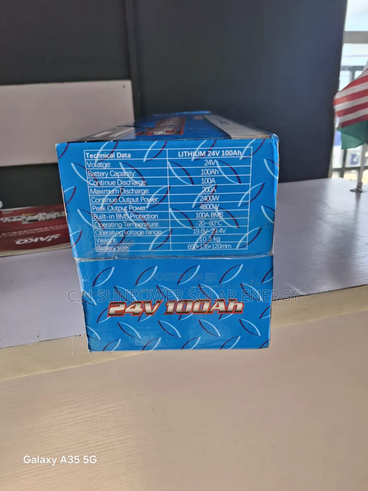 100ahs/24v Lgpower Lithium-Iron Battery
