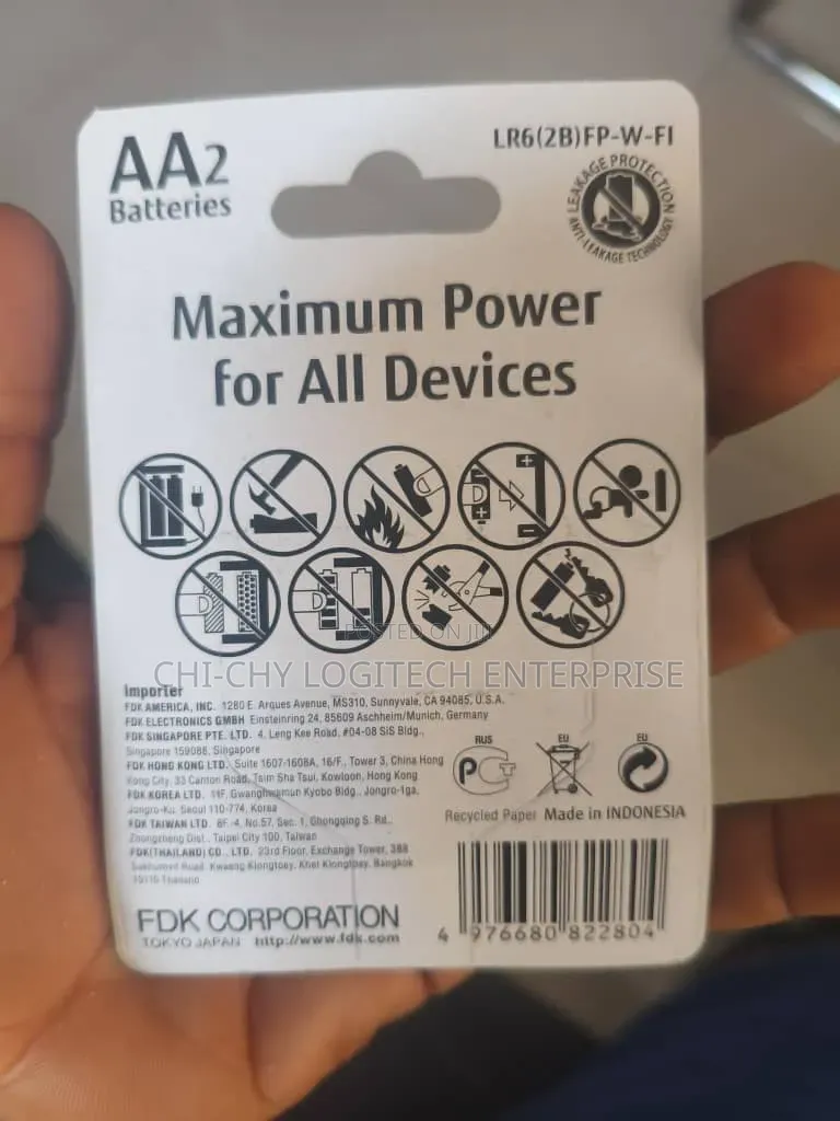 Fujitsu Premium Aa Battery 1.5v Lr6 Alkaline Long Life
