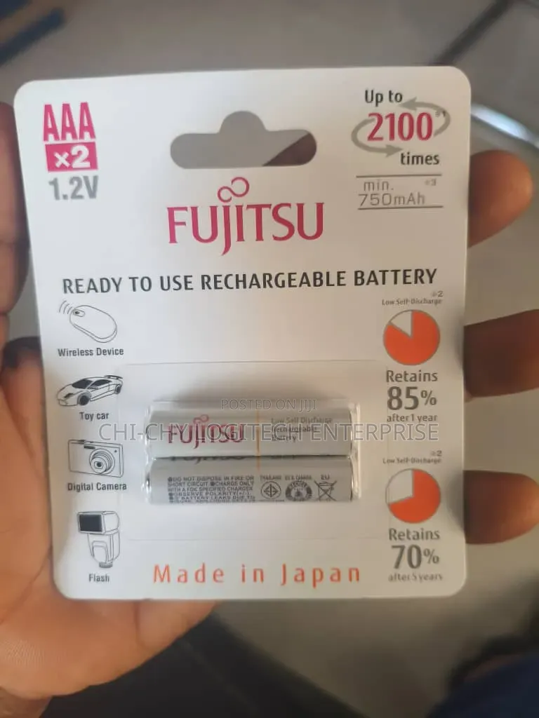 Fujitsu Aaa Rechargeable Battery 800mah Nimh Japan