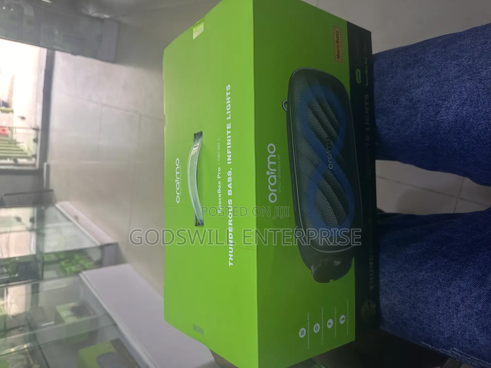 Oraimo Spacebox Pro Bluetooth Speaker –80w Power Heavy Bass RGB Lights