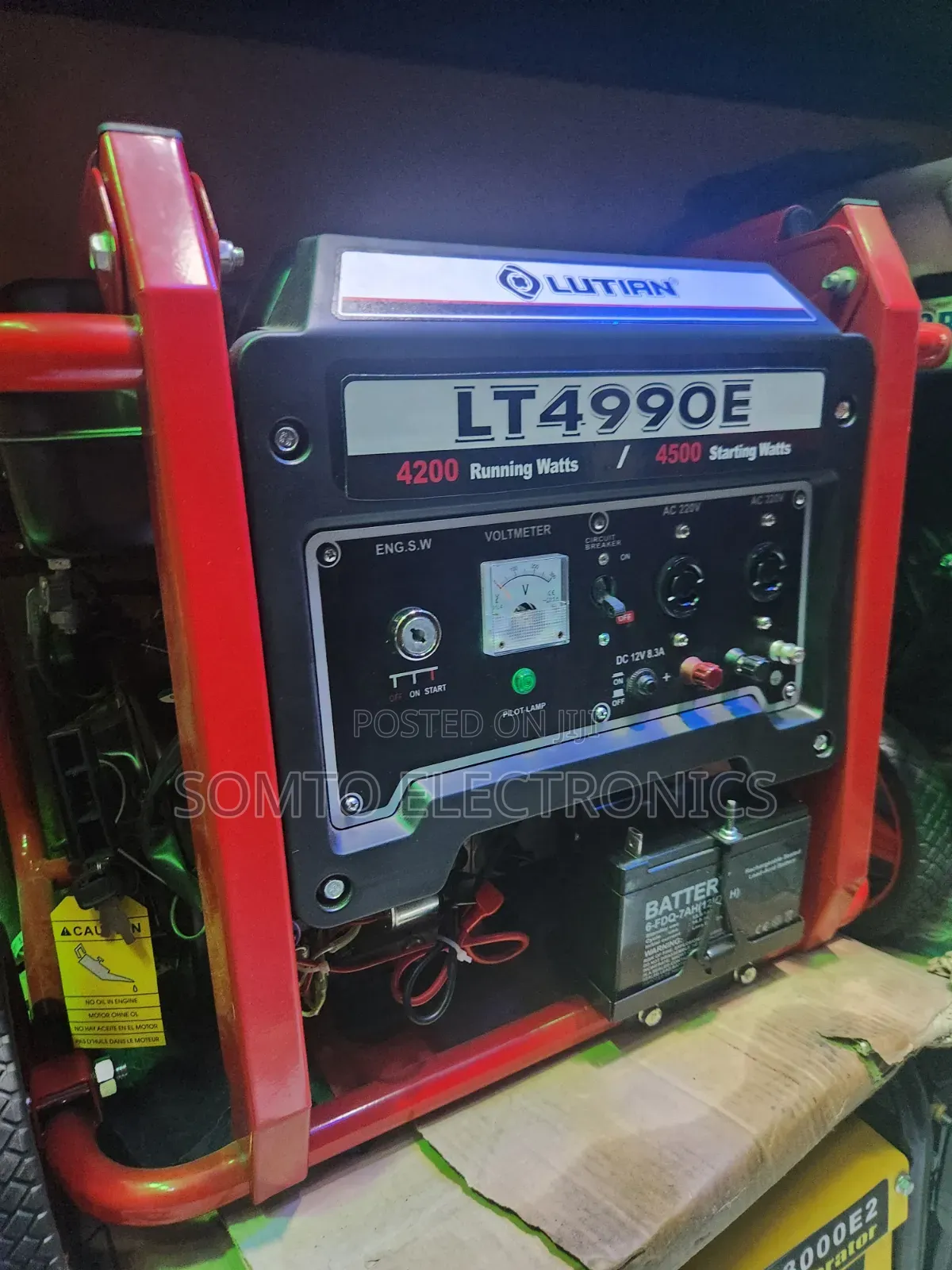 4.5kva Lutia Original Generator With 100%Copper Coir