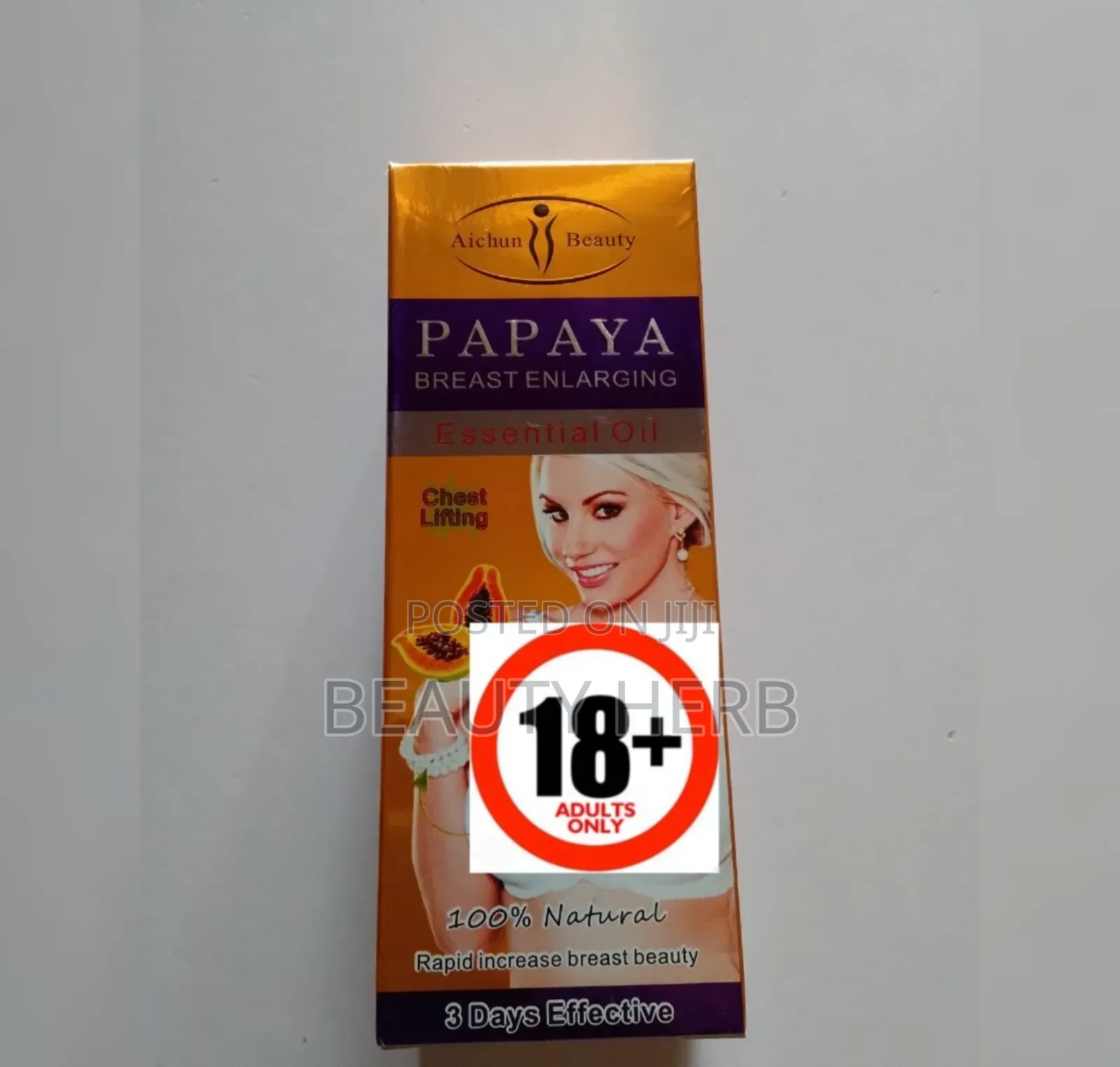 Original Papaya Breast Enlargement and Firming Essential Oil for Women