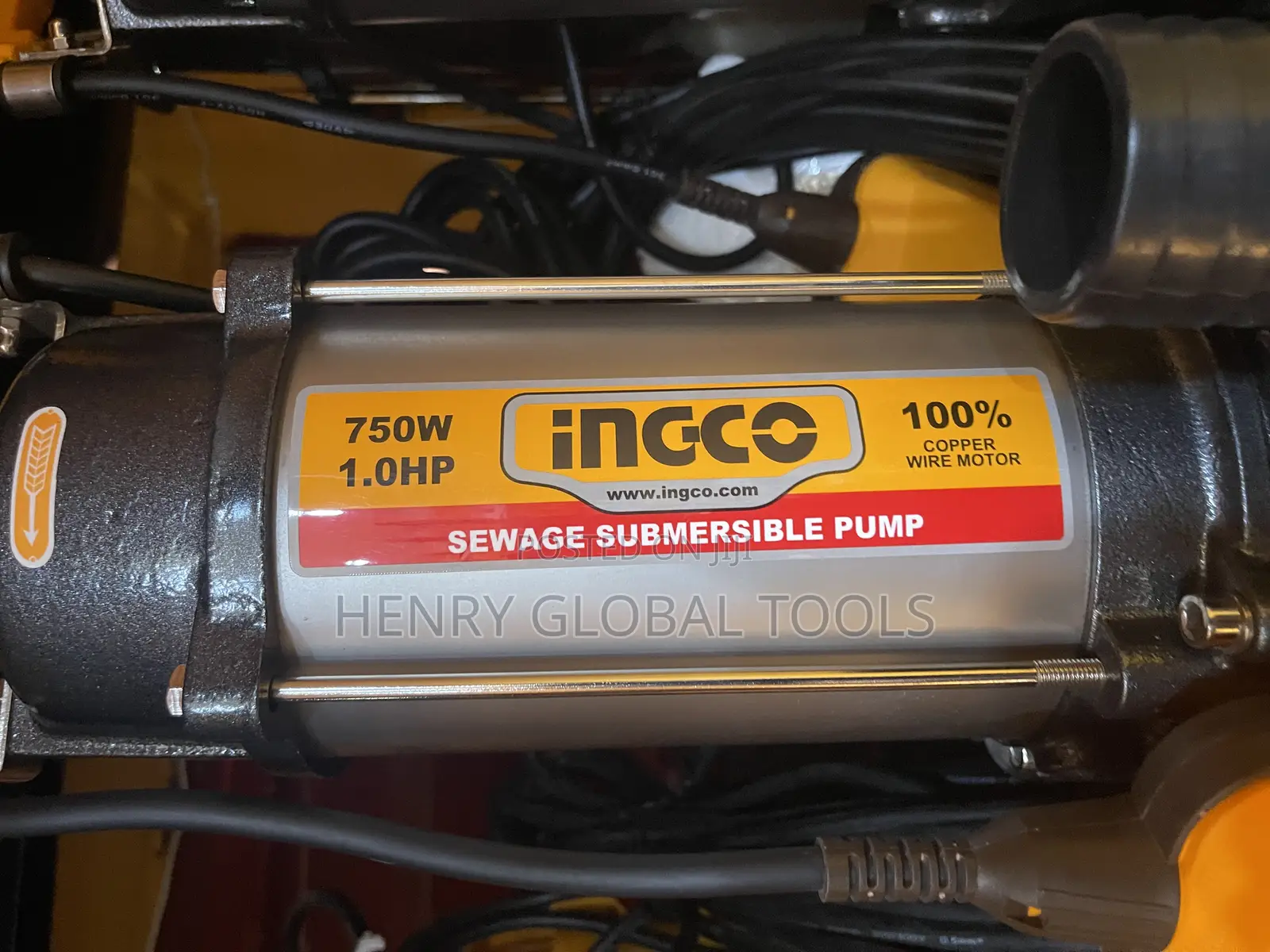 750w 1.0hp Ingco Sewage Dirty Water Pump Machine